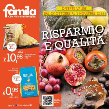 Volantino Famila - 27/10/2022 - 9/11/2022.