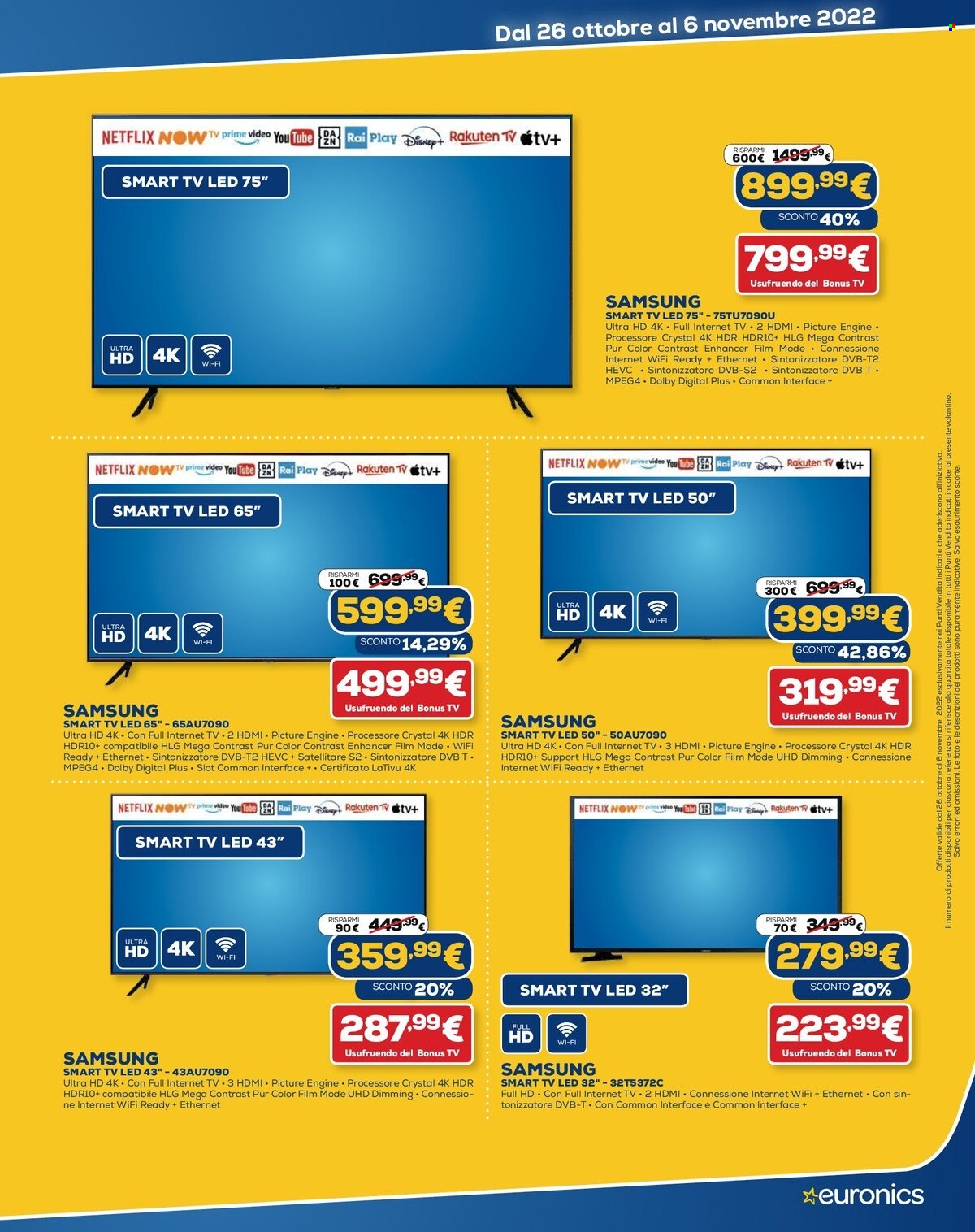Volantino Euronics - 26/10/2022 - 6/11/2022. Pagina 4