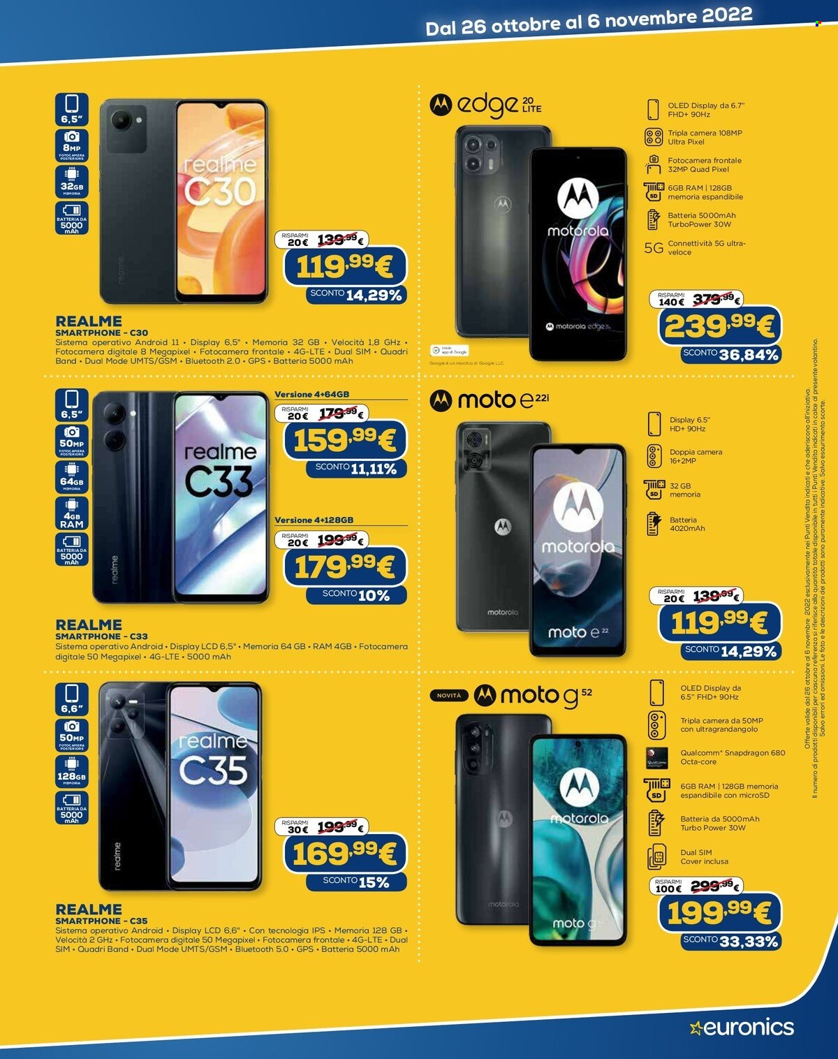 Volantino Euronics - 26/10/2022 - 6/11/2022. Pagina 11