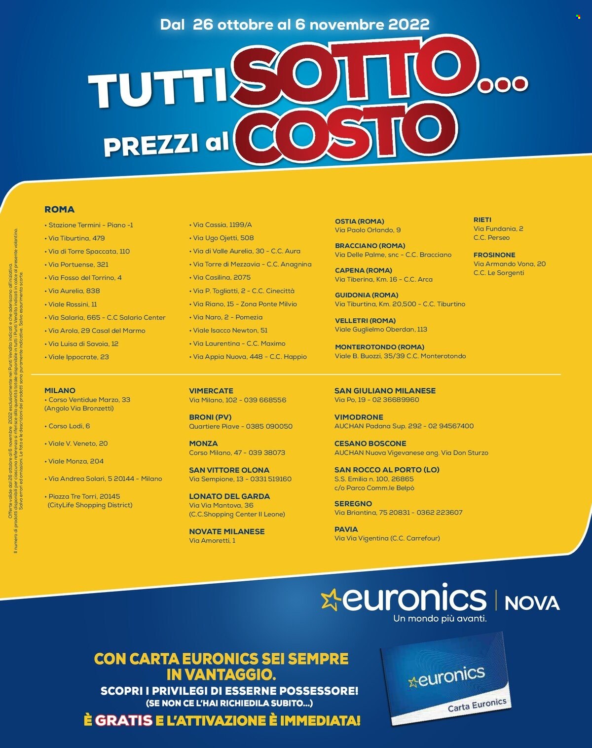 Volantino Euronics - 26/10/2022 - 6/11/2022. Pagina 26
