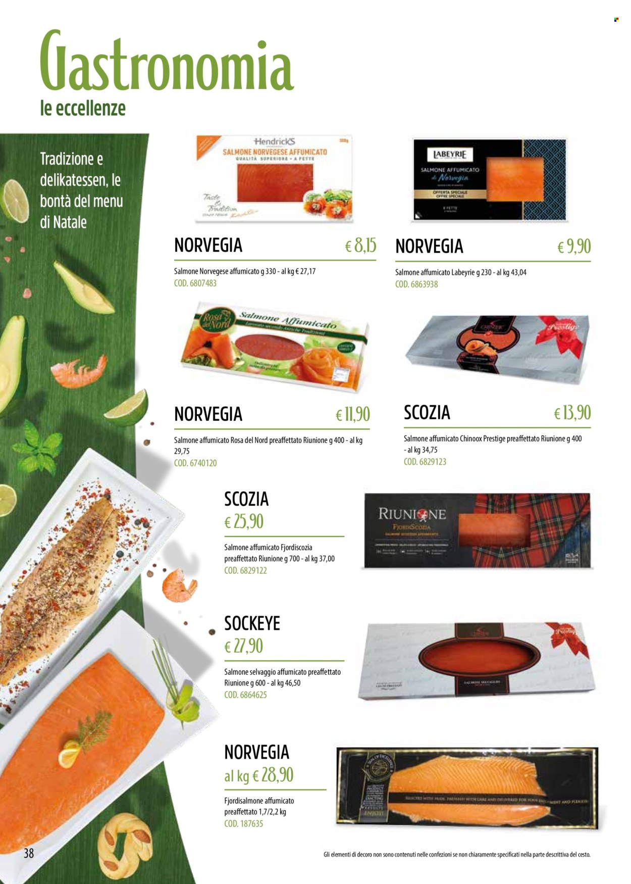 thumbnail - Volantino C+C Cash & Carry - 25/10/2022 - 31/12/2022 - Prodotti in offerta - salmone, salmone affumicato, salmone norvegese affumicato. Pagina 38.