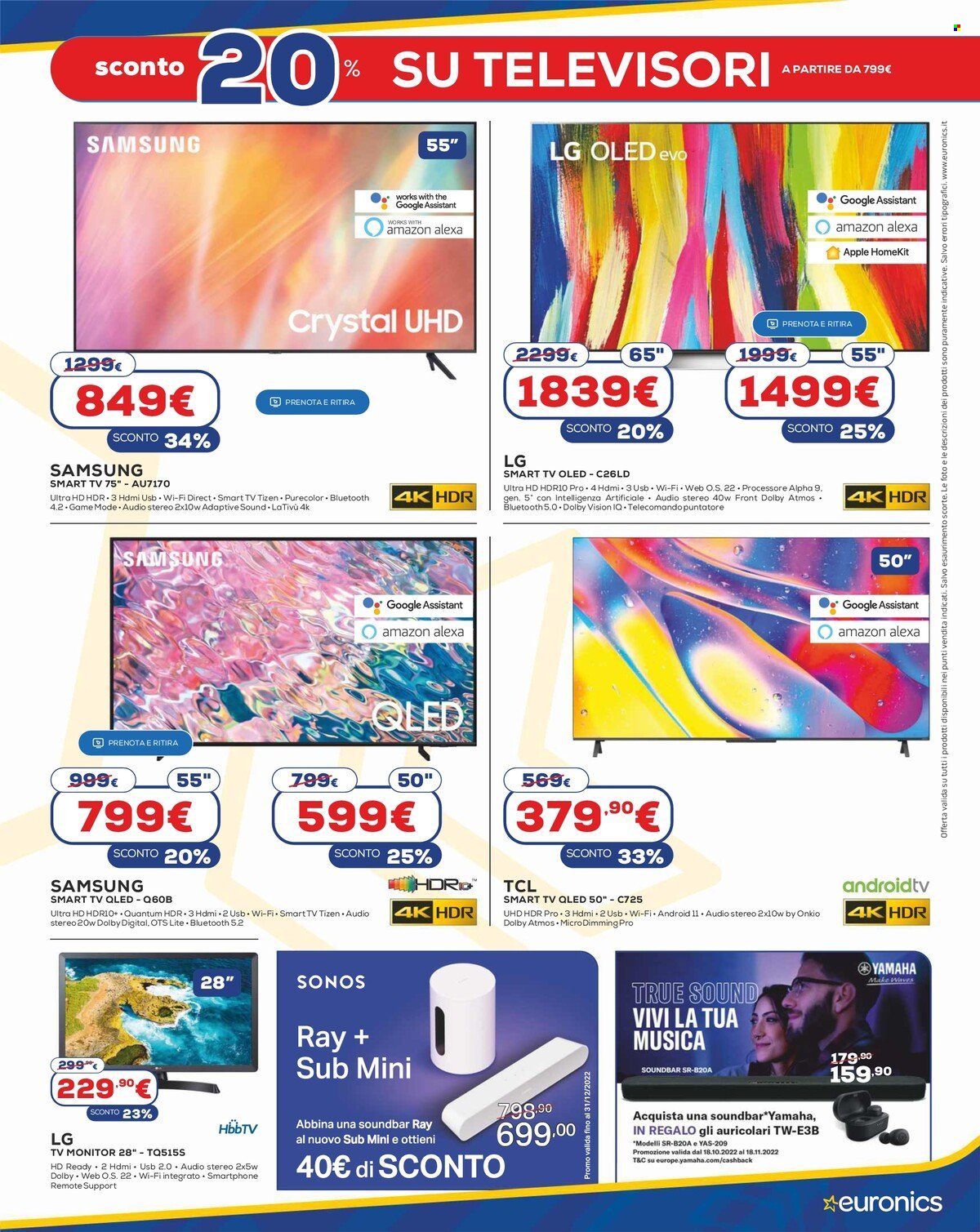 Volantino Euronics - 27/10/2022 - 6/11/2022. Pagina 11