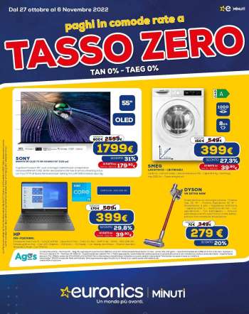 Volantino Euronics - 27/10/2022 - 6/11/2022.