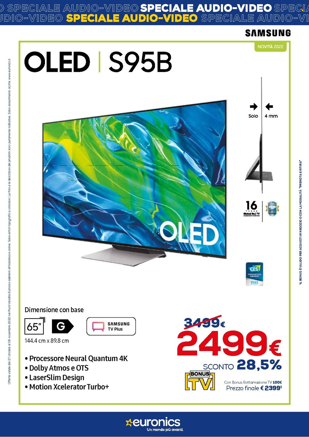 Volantino Euronics - 27/10/2022 - 6/11/2022. Pagina 2
