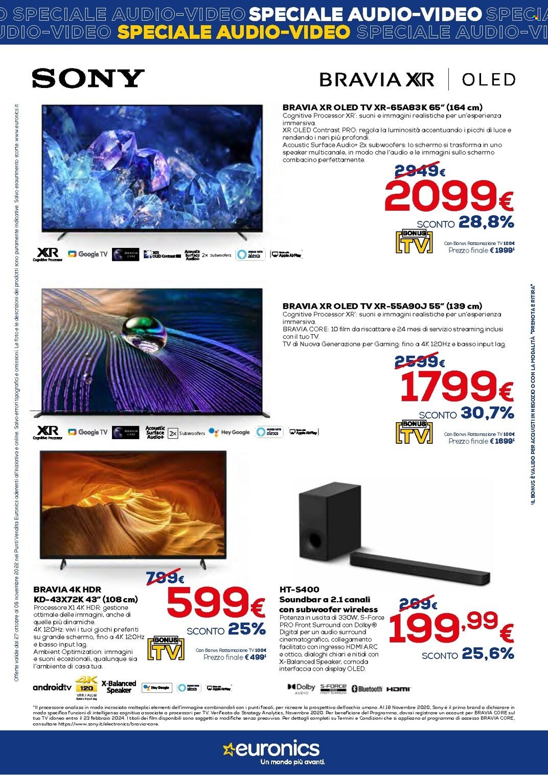 Volantino Euronics - 27/10/2022 - 6/11/2022. Pagina 8