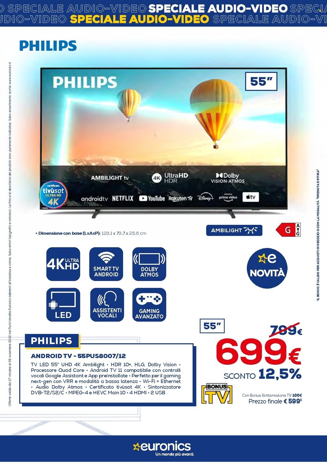 Volantino Euronics - 27/10/2022 - 6/11/2022. Pagina 9