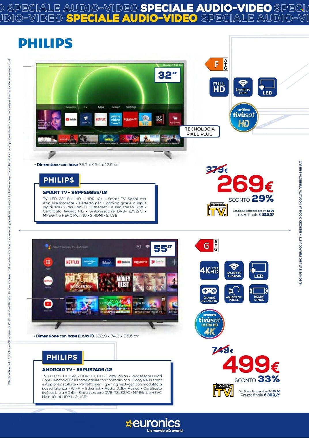Volantino Euronics - 27/10/2022 - 6/11/2022. Pagina 10