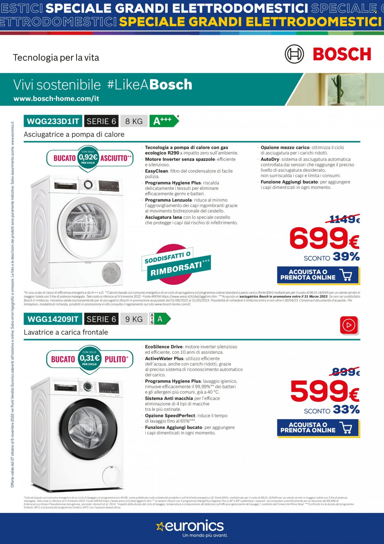 Volantino Euronics - 27/10/2022 - 6/11/2022. Pagina 4
