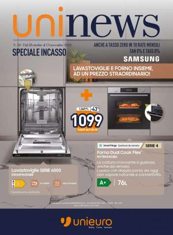 Volantino Unieuro - 28/10/2022 - 13/11/2022.
