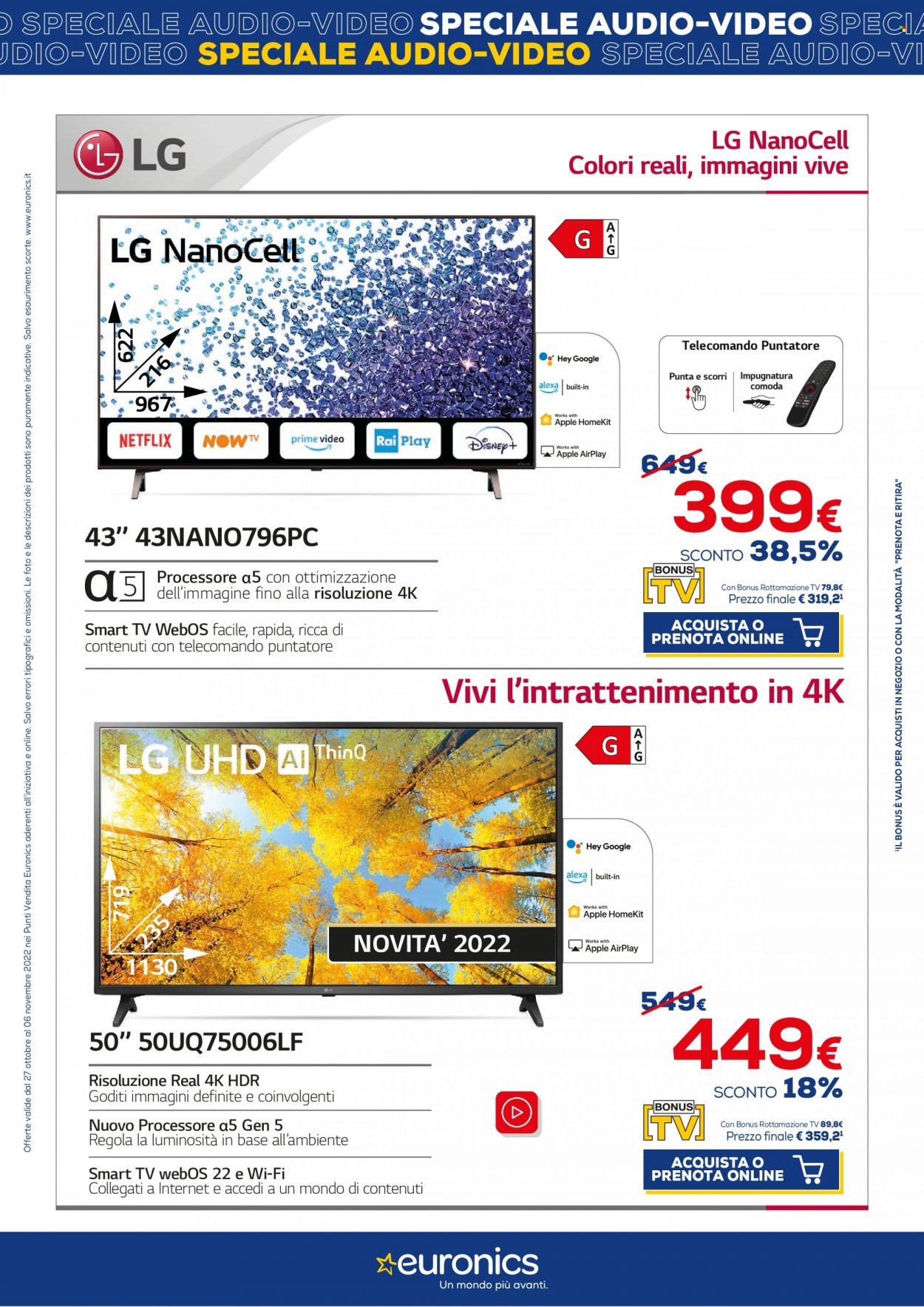 Volantino Euronics - 27/10/2022 - 6/11/2022. Pagina 9