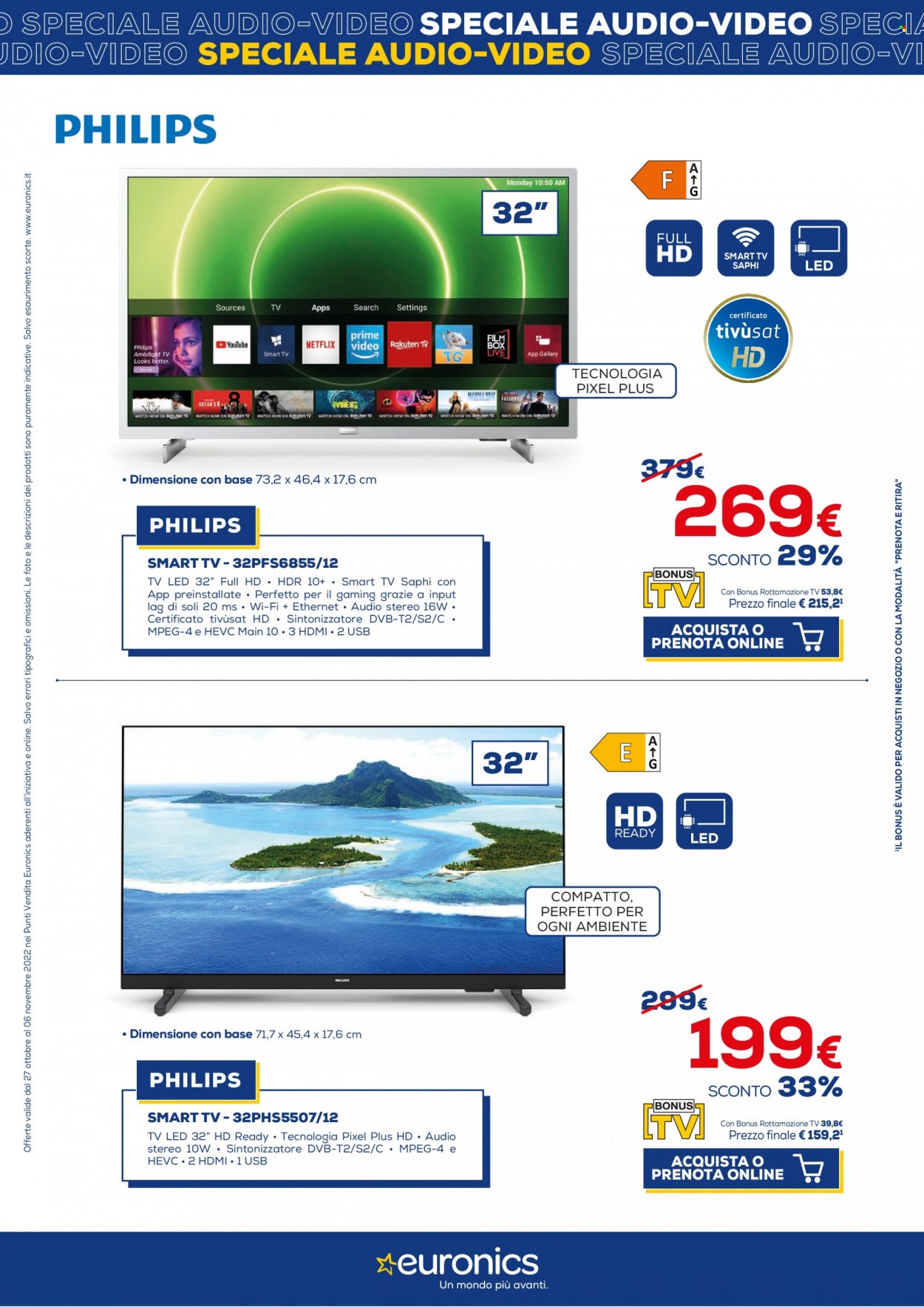Volantino Euronics - 27/10/2022 - 6/11/2022. Pagina 19