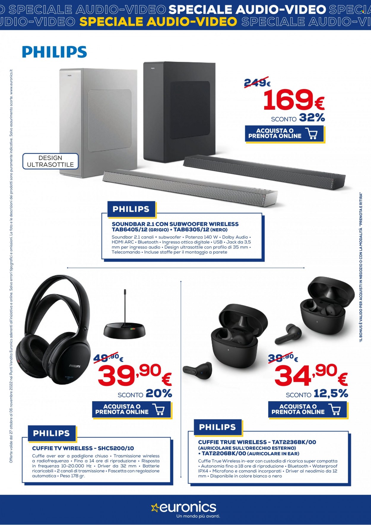 Volantino Euronics - 27/10/2022 - 6/11/2022. Pagina 20