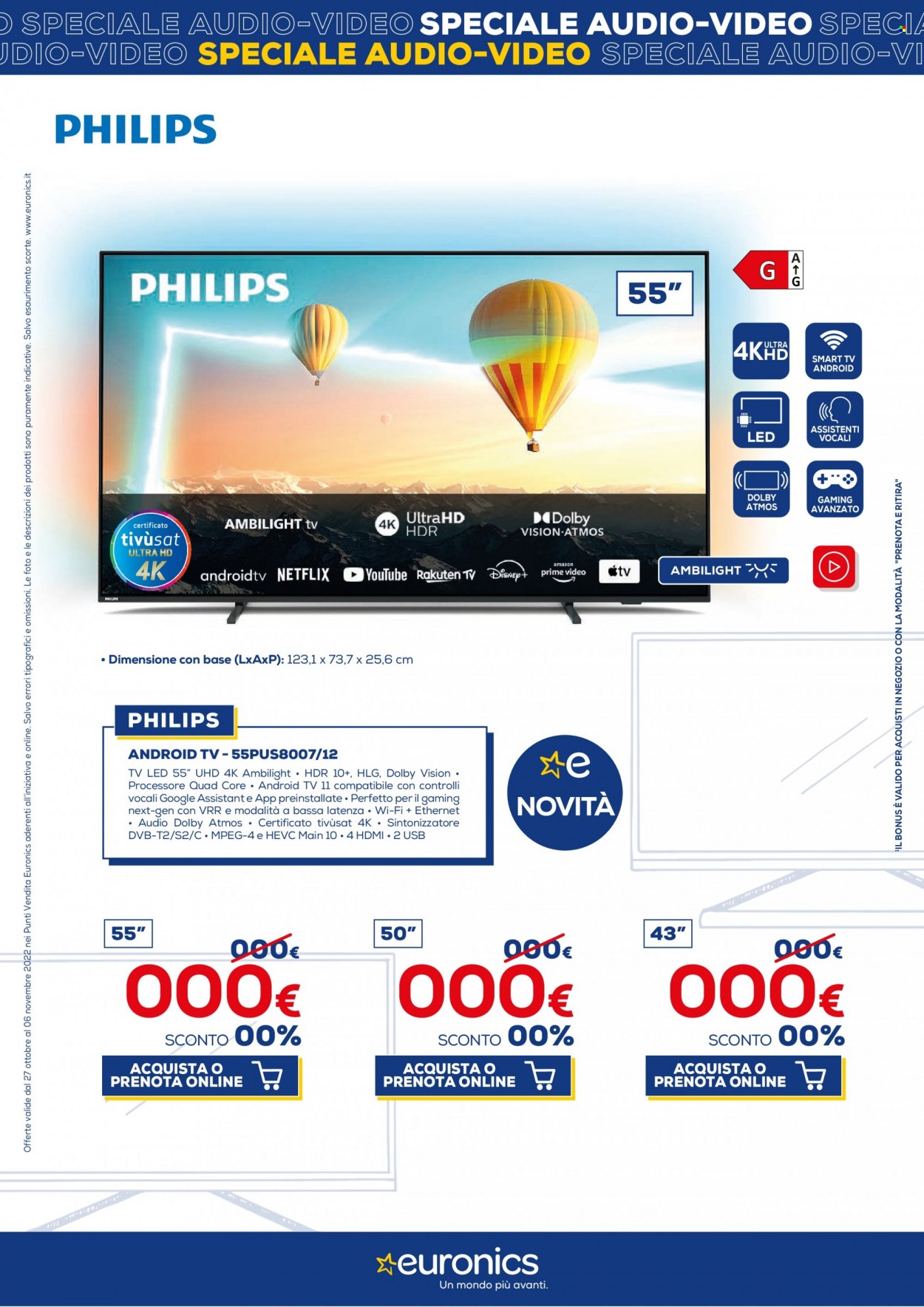 Volantino Euronics - 27/10/2022 - 6/11/2022. Pagina 31