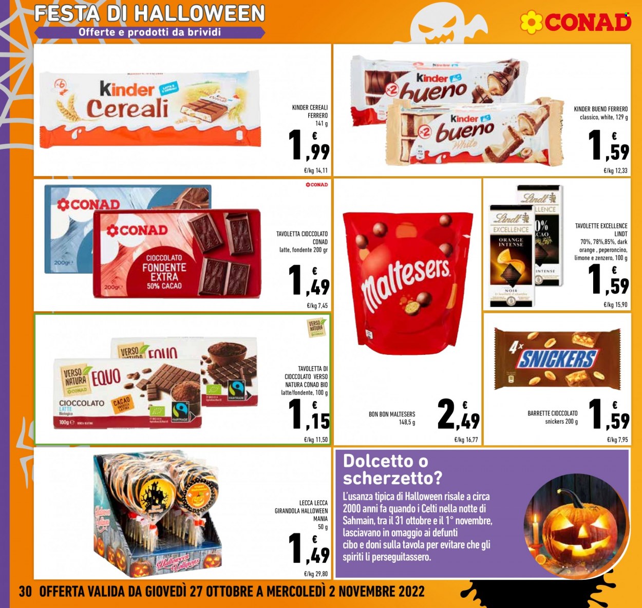 Volantino Conad - 27/10/2022 - 2/11/2022. Pagina 30