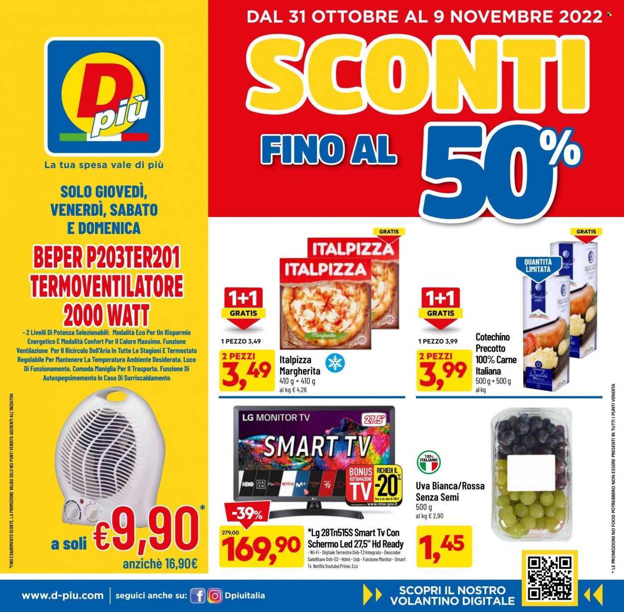 Volantino Dpiù - 31/10/2022 - 9/11/2022. Pagina 1