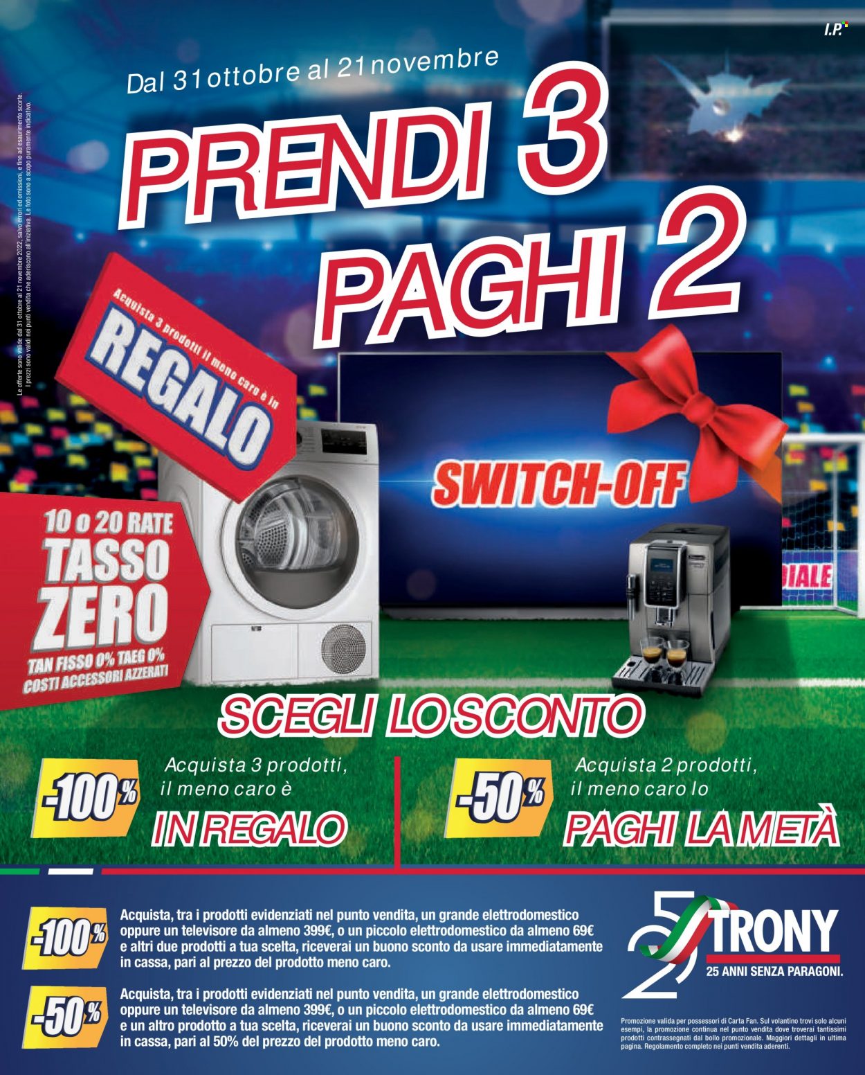 Volantino Trony - 31/10/2022 - 21/11/2022. Pagina 1