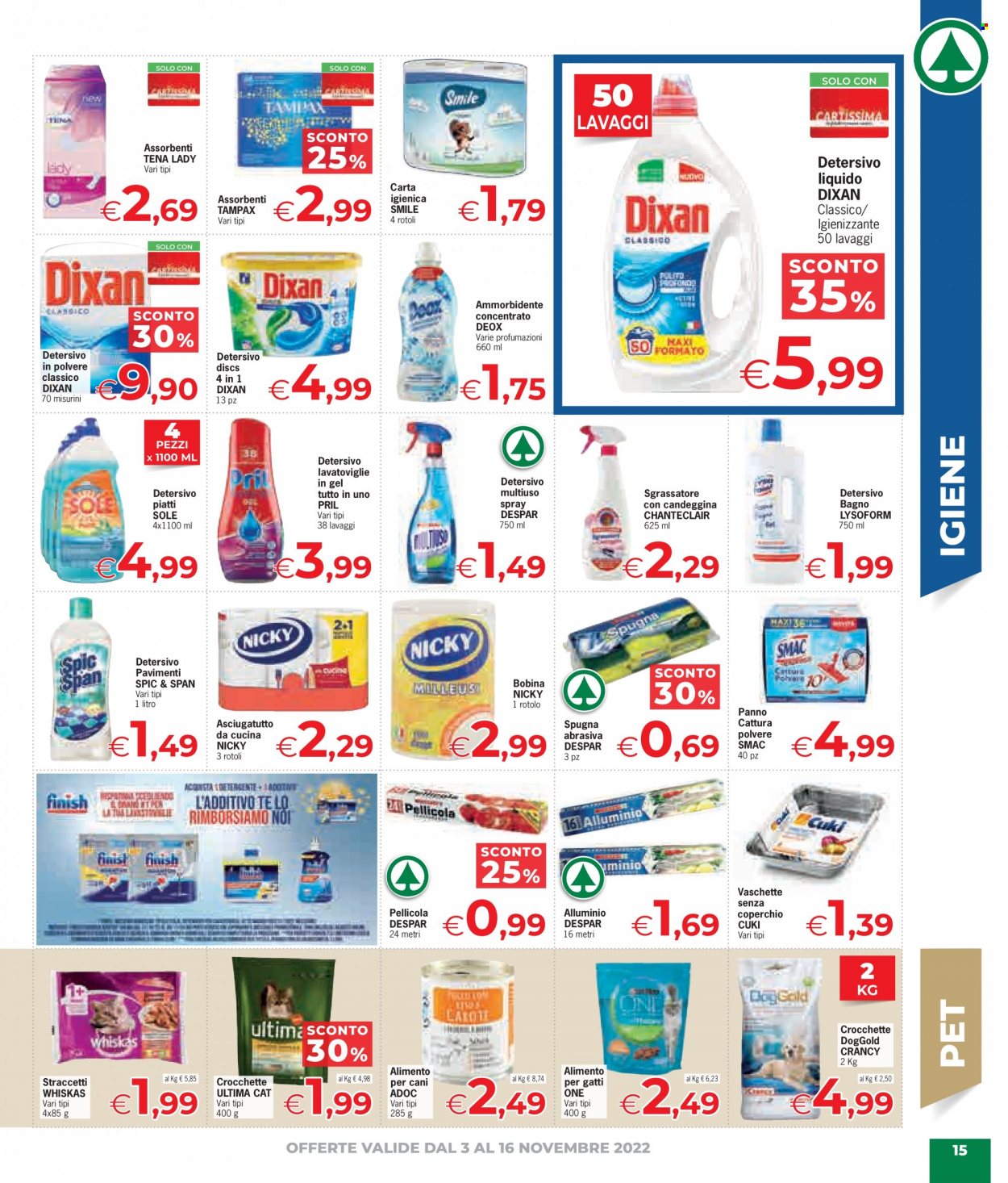 Volantino Eurospar - 3/11/2022 - 16/11/2022. Pagina 15