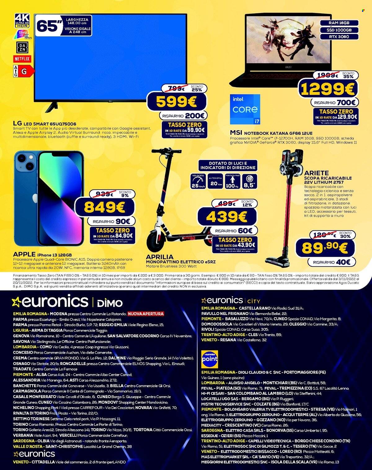 Volantino Euronics - 3/11/2022 - 20/11/2022. Pagina 17