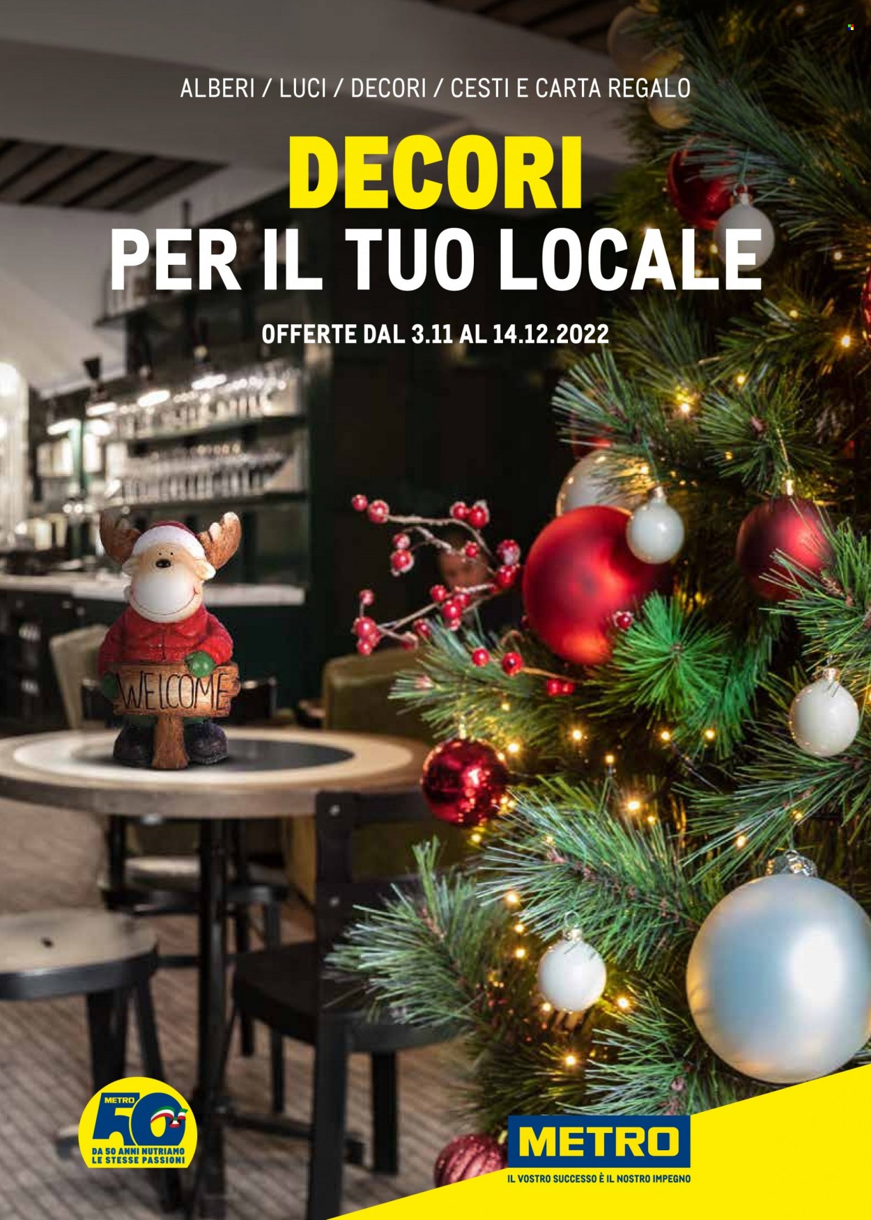 thumbnail - Volantino Metro - 3/11/2022 - 14/12/2022 - Prodotti in offerta - albero. Pagina 1.