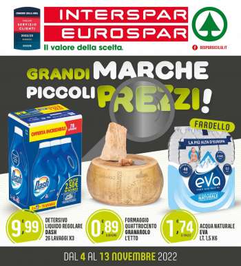 Volantino Eurospar - 4/11/2022 - 13/11/2022.