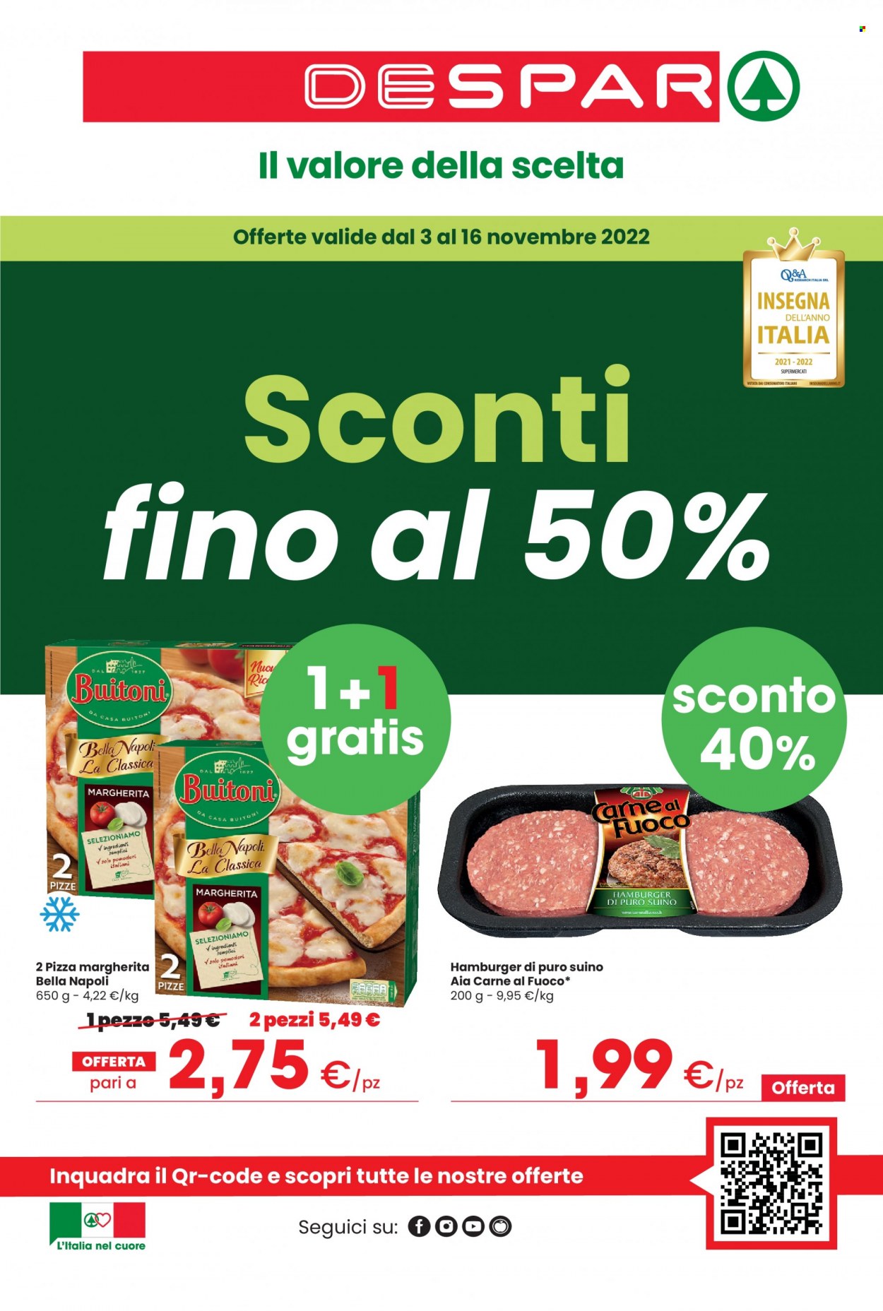Volantino Despar - 3/11/2022 - 16/11/2022. Pagina 1