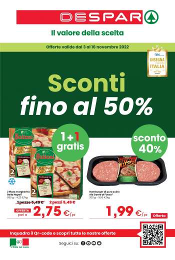 Volantino Despar - 3/11/2022 - 16/11/2022.