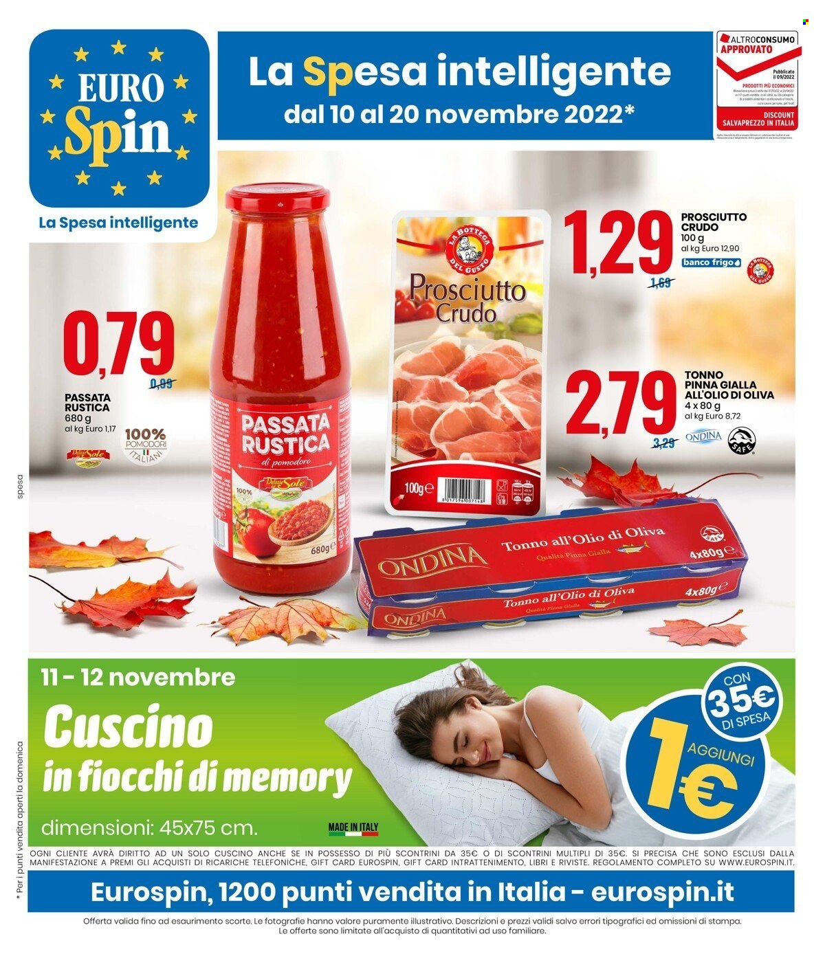 Volantino EuroSpin - 10/11/2022 - 20/11/2022. Pagina 1