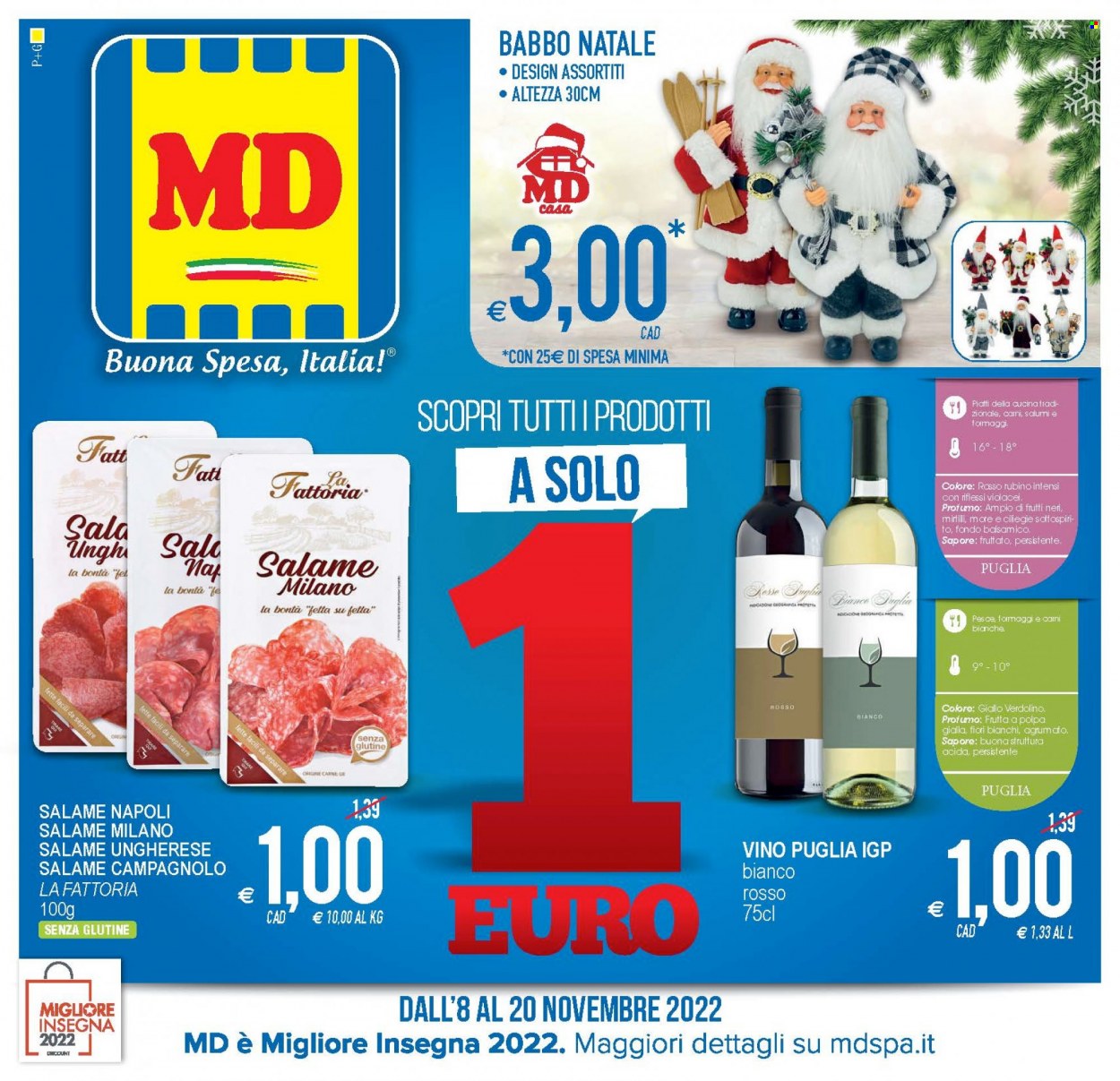 Volantino MD Discount - 8/11/2022 - 20/11/2022. Pagina 1