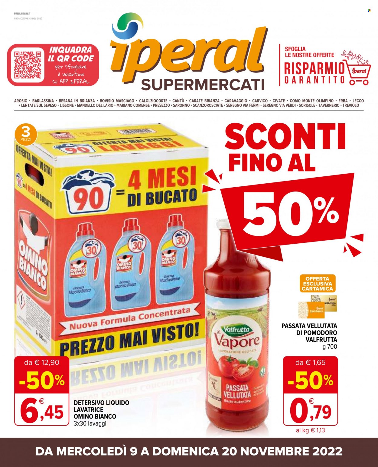 Volantino Iperal - 9/11/2022 - 20/11/2022. Pagina 1