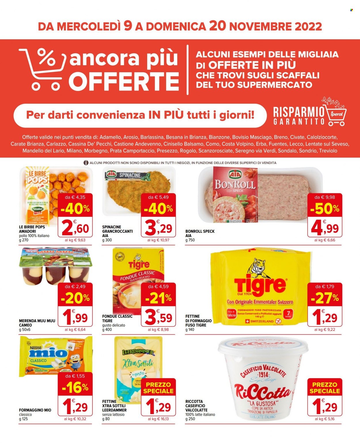 Volantino Iperal - 9/11/2022 - 20/11/2022. Pagina 1