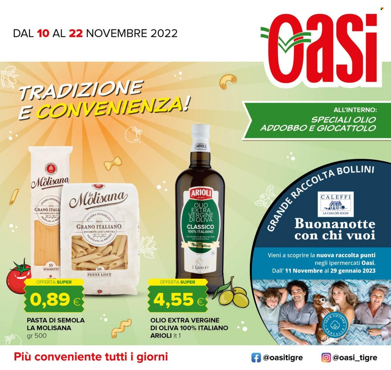 Volantino Oasi - 10/11/2022 - 22/11/2022. Pagina 1