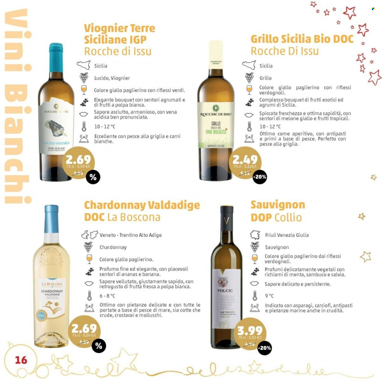 thumbnail - Volantino Penny Market - 9/11/2022 - 31/12/2022 - Prodotti in offerta - carciofi, melone, melone giallo, vino bianco, Chardonnay, vino, Sauvignon, profumo. Pagina 16.