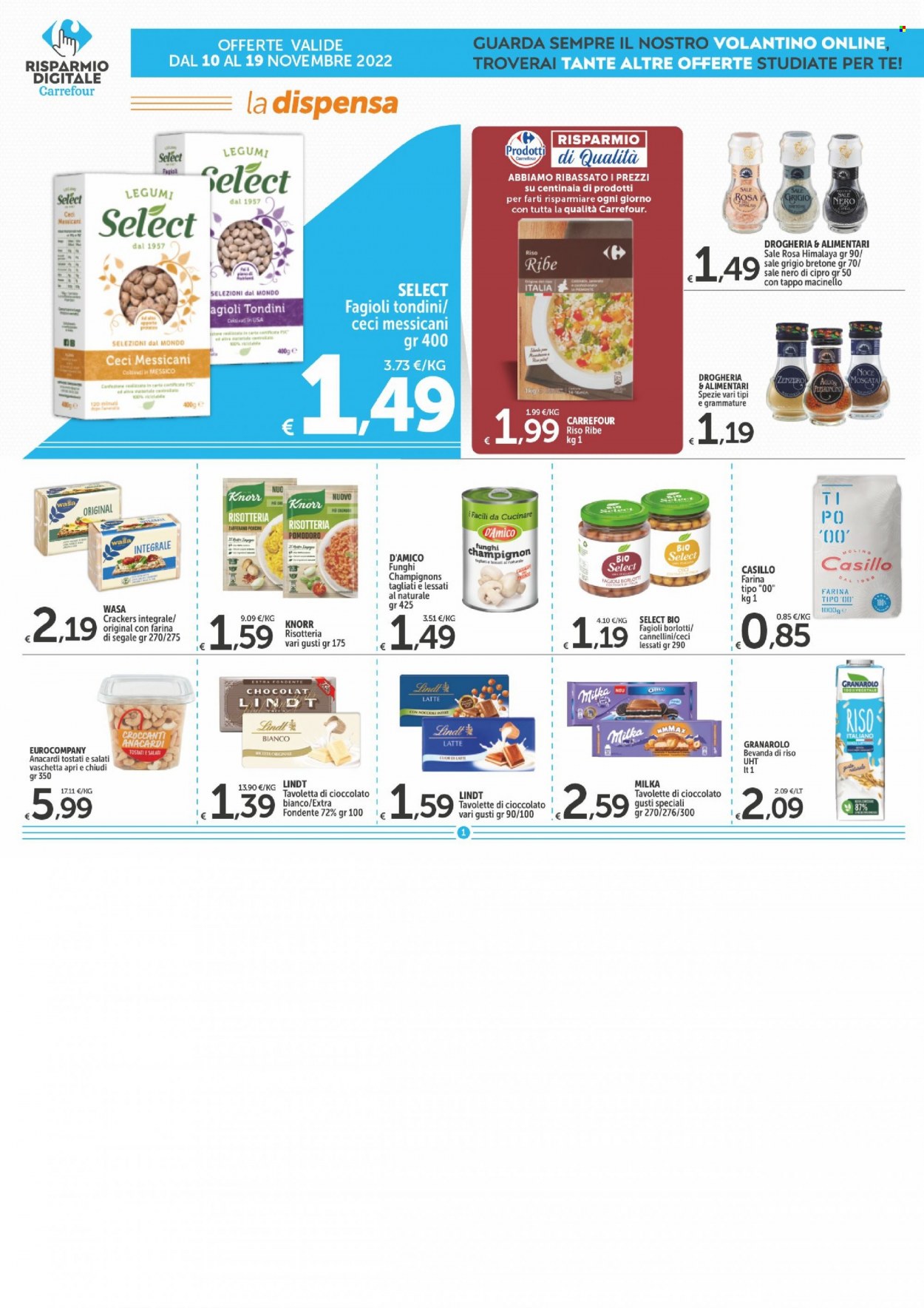 Volantino Carrefour - 10/11/2022 - 19/11/2022. Pagina 17