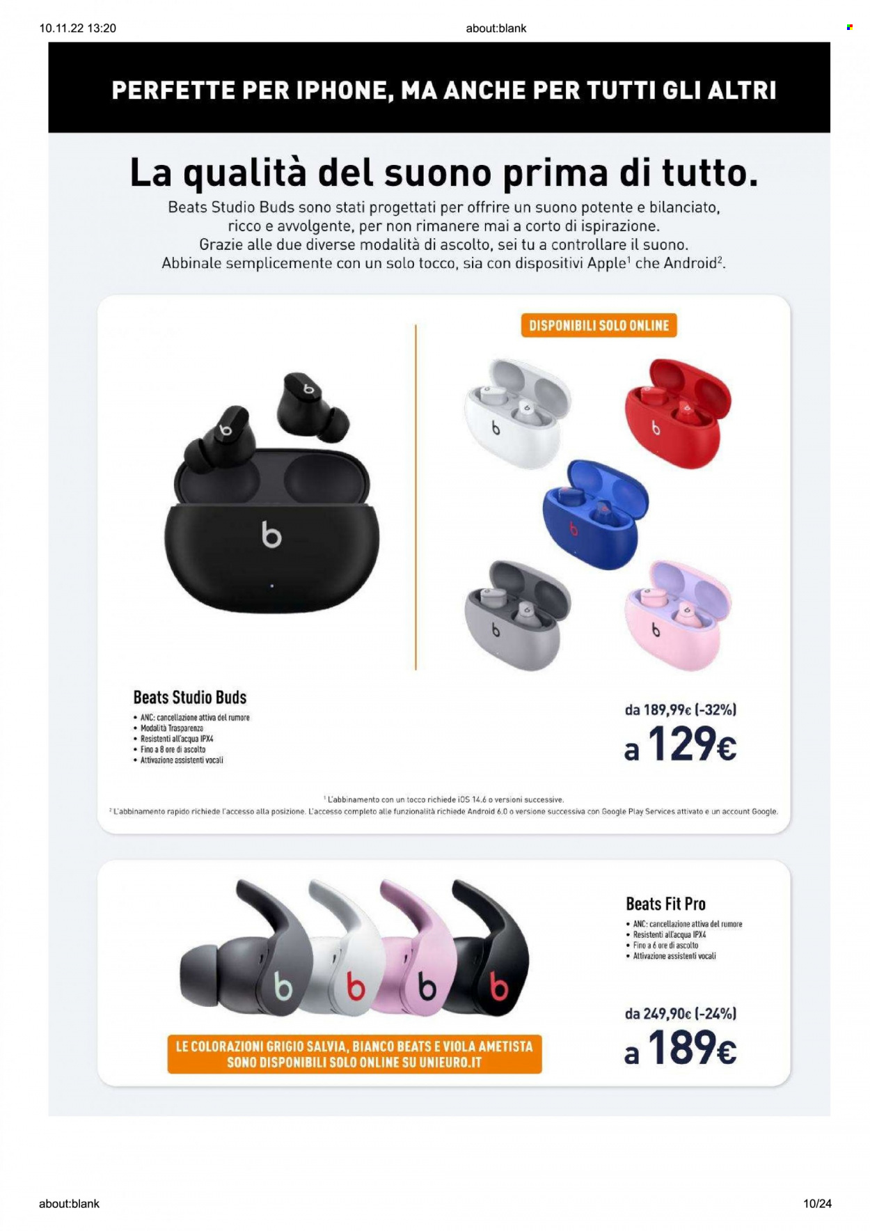Volantino Unieuro - 10/11/2022 - 16/11/2022. Pagina 10