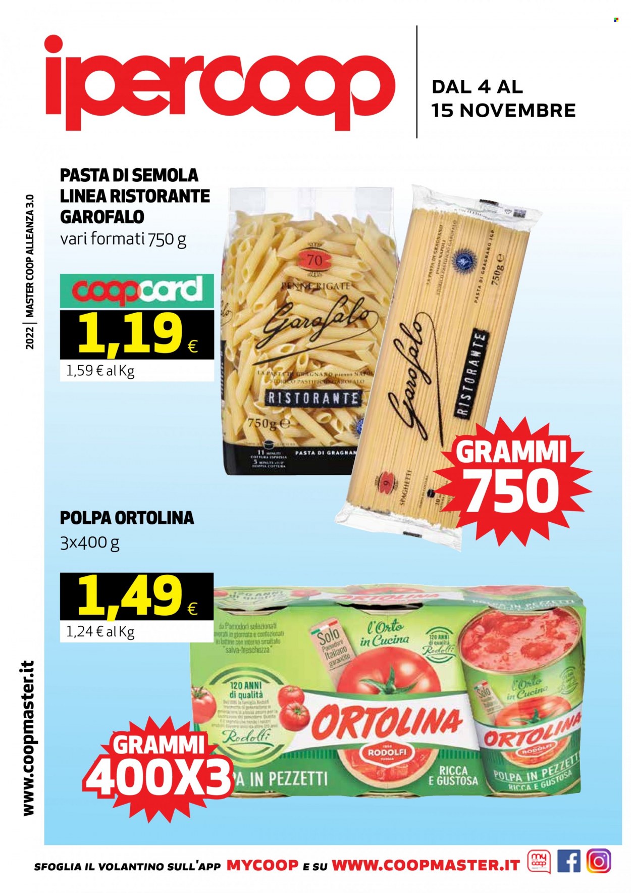 Volantino Coop - 4/11/2022 - 15/11/2022. Pagina 1
