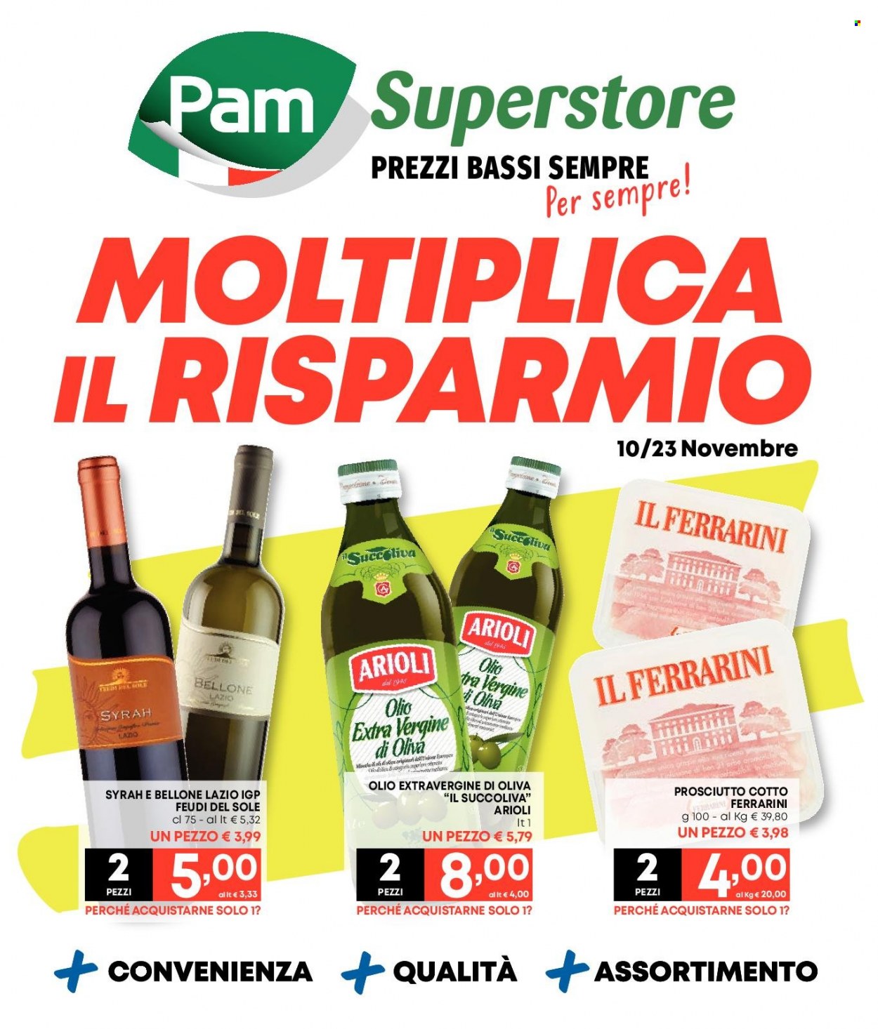 Volantino Pam Panorama - 10/11/2022 - 23/11/2022. Pagina 1