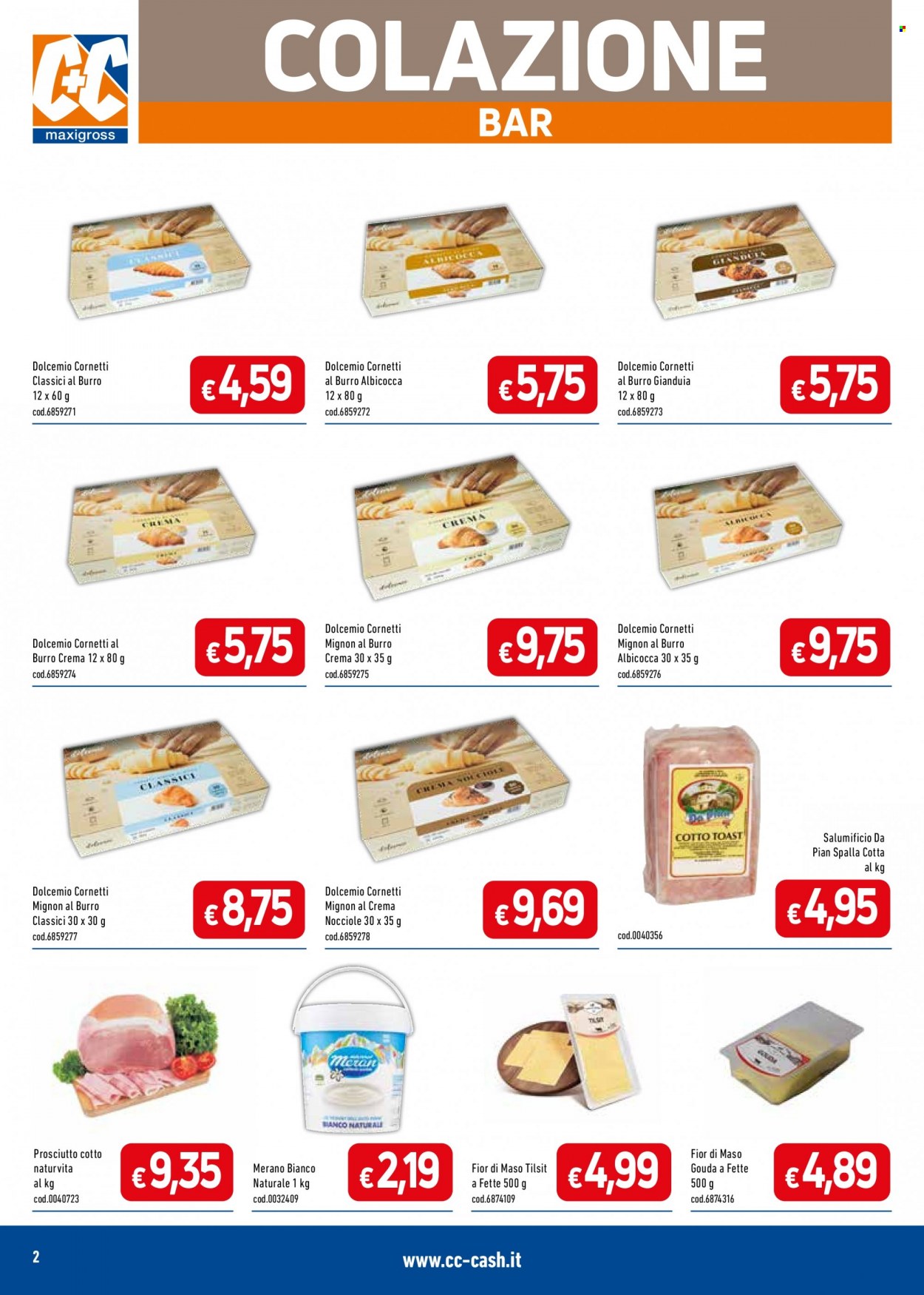 thumbnail - Volantino C+C Cash & Carry - 14/11/2022 - 11/12/2022 - Prodotti in offerta - croissant, prosciutto, prosciutto cotto, formaggio, gouda, gianduia, nocciole. Pagina 2.