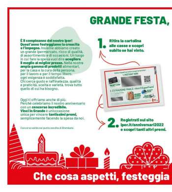 Volantino Iper, La grande i - 14/11/2022 - 24/11/2022.