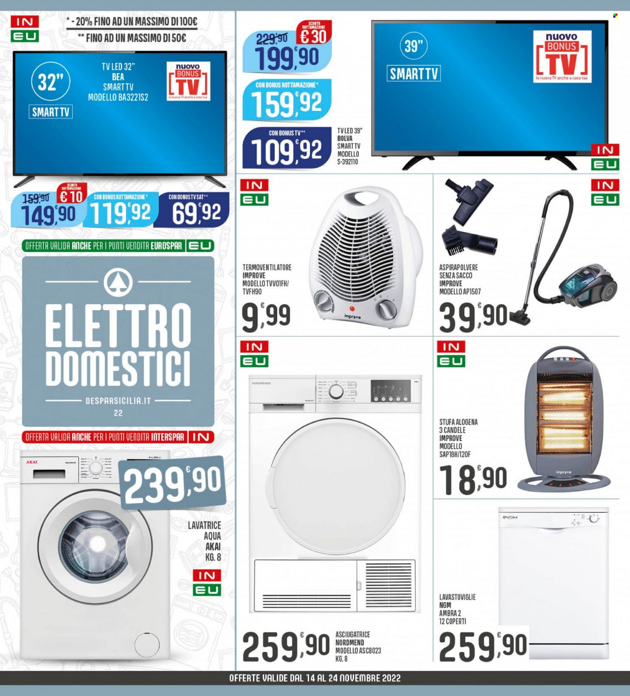 Volantino Eurospar - 14/11/2022 - 24/11/2022. Pagina 22