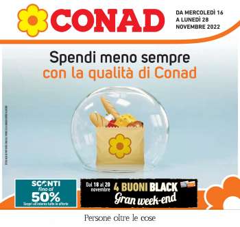 Volantino Conad - 16/11/2022 - 28/11/2022.