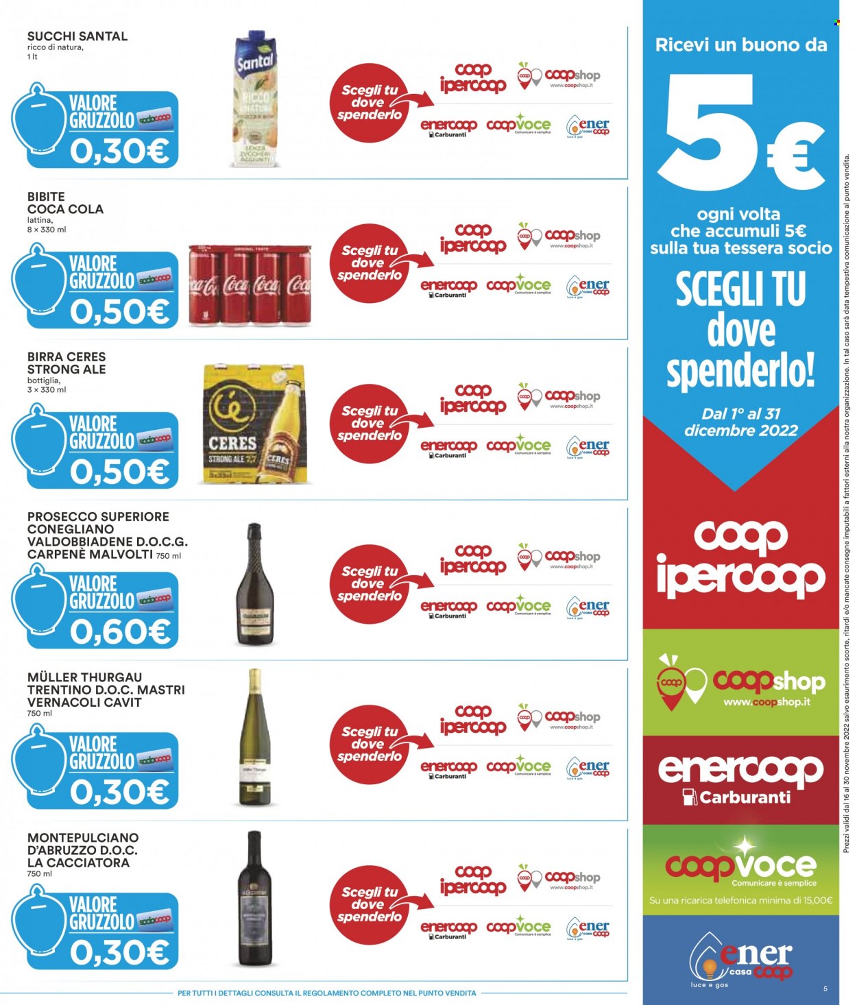 Volantino Coop - 16/11/2022 - 30/11/2022. Pagina 5