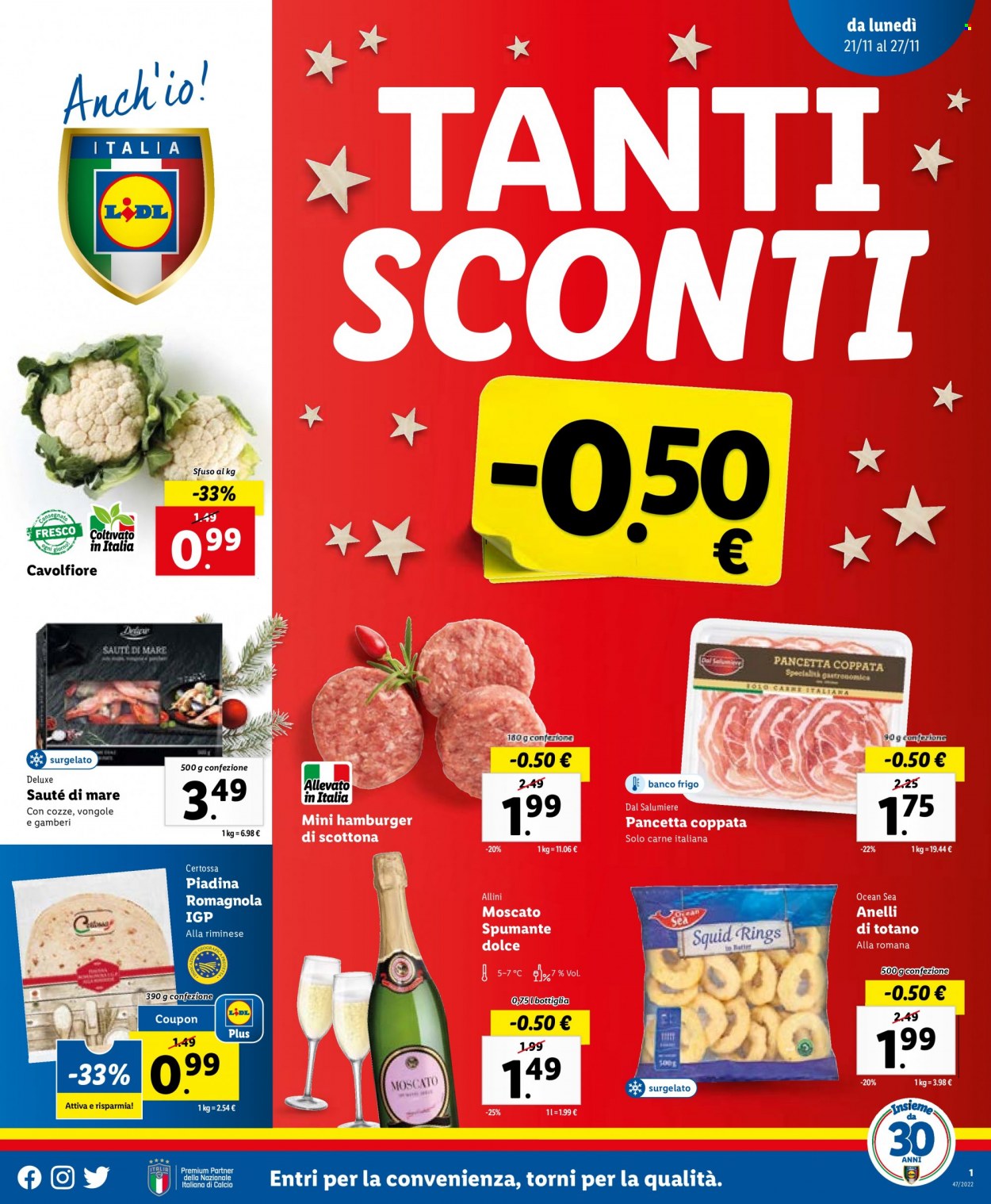 Volantino Lidl - 21/11/2022 - 27/11/2022. Pagina 1