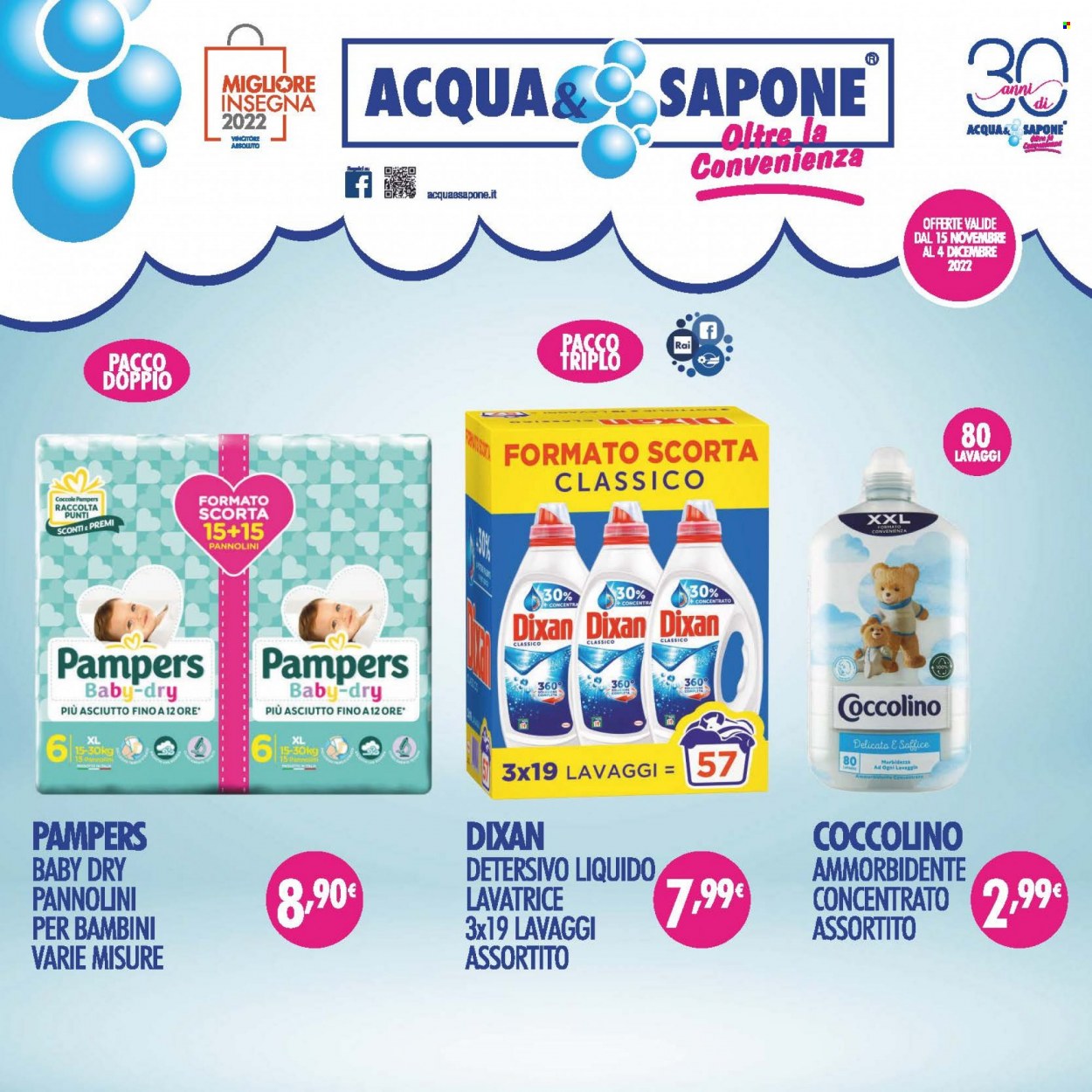 Volantino Acqua & Sapone - 15/11/2022 - 4/12/2022. Pagina 1