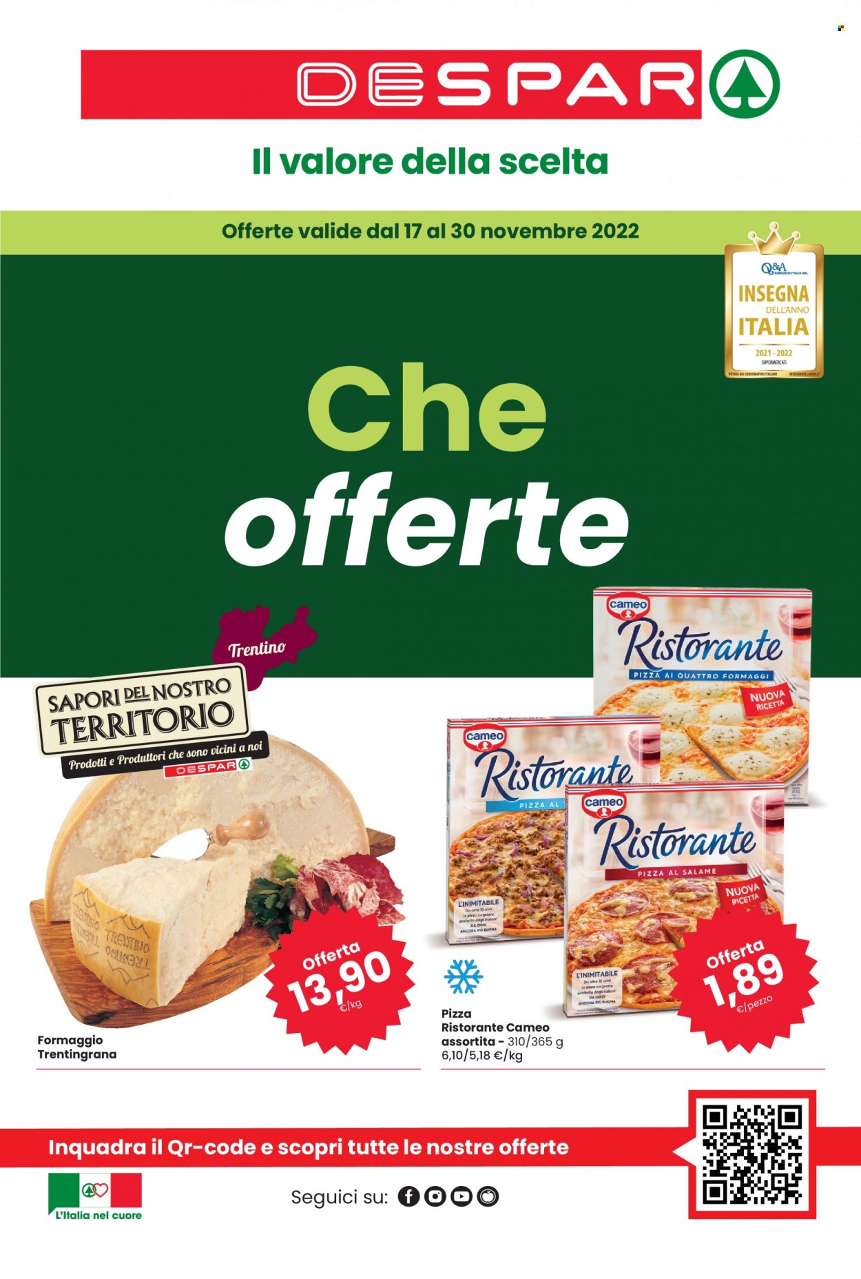Volantino Despar - 17/11/2022 - 30/11/2022. Pagina 1