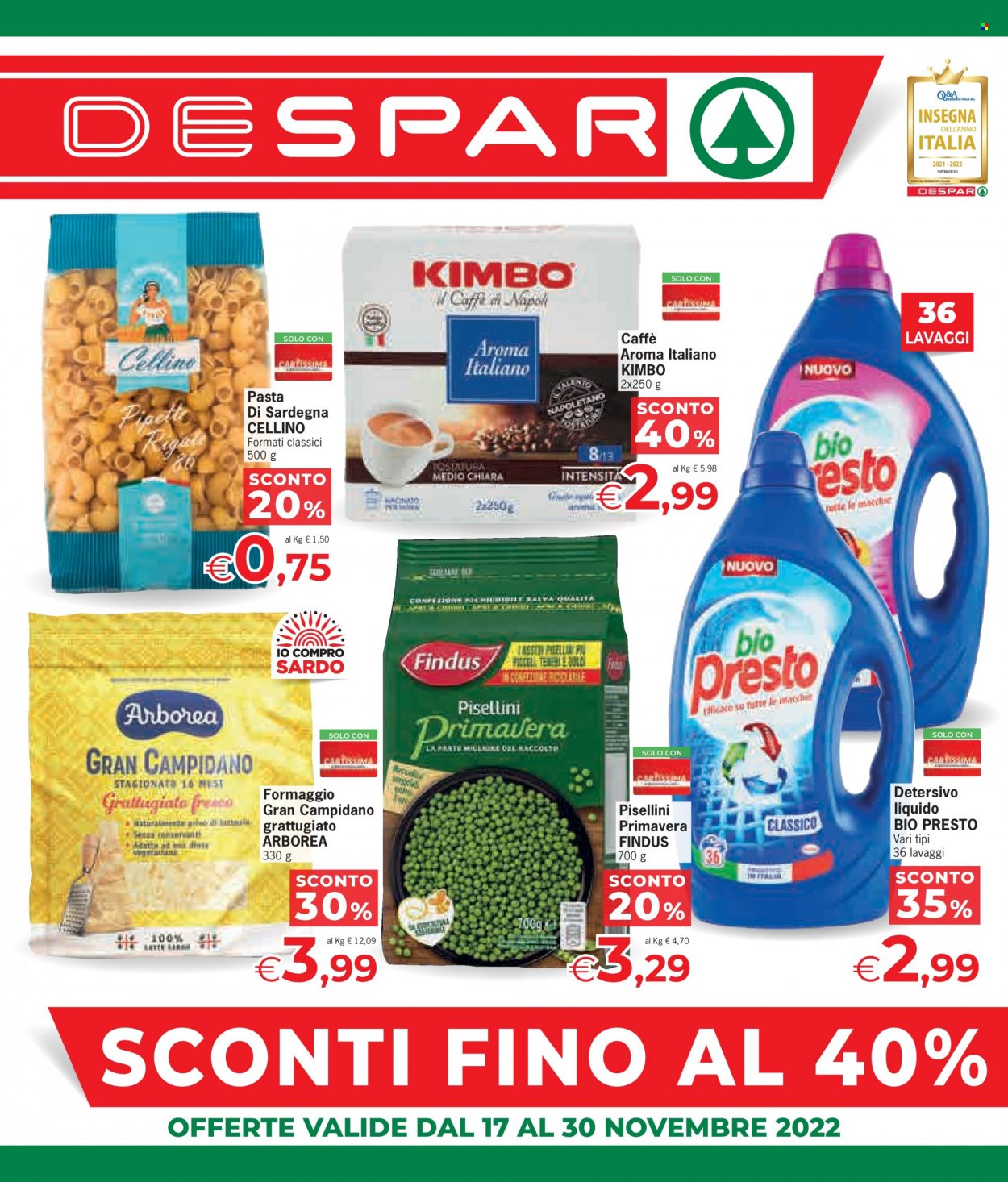 Volantino Despar - 17/11/2022 - 30/11/2022. Pagina 1