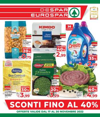 Volantino Eurospar - 17/11/2022 - 30/11/2022.