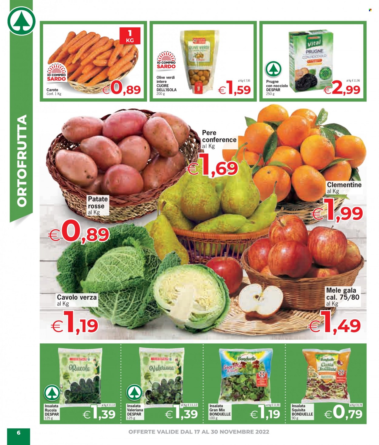 Volantino Eurospar - 17/11/2022 - 30/11/2022. Pagina 6