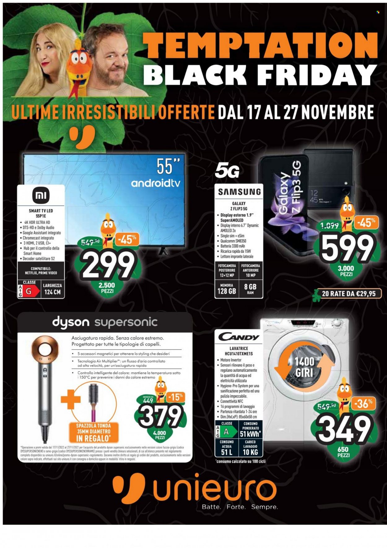 Volantino Unieuro - 17/11/2022 - 27/11/2022. Pagina 1
