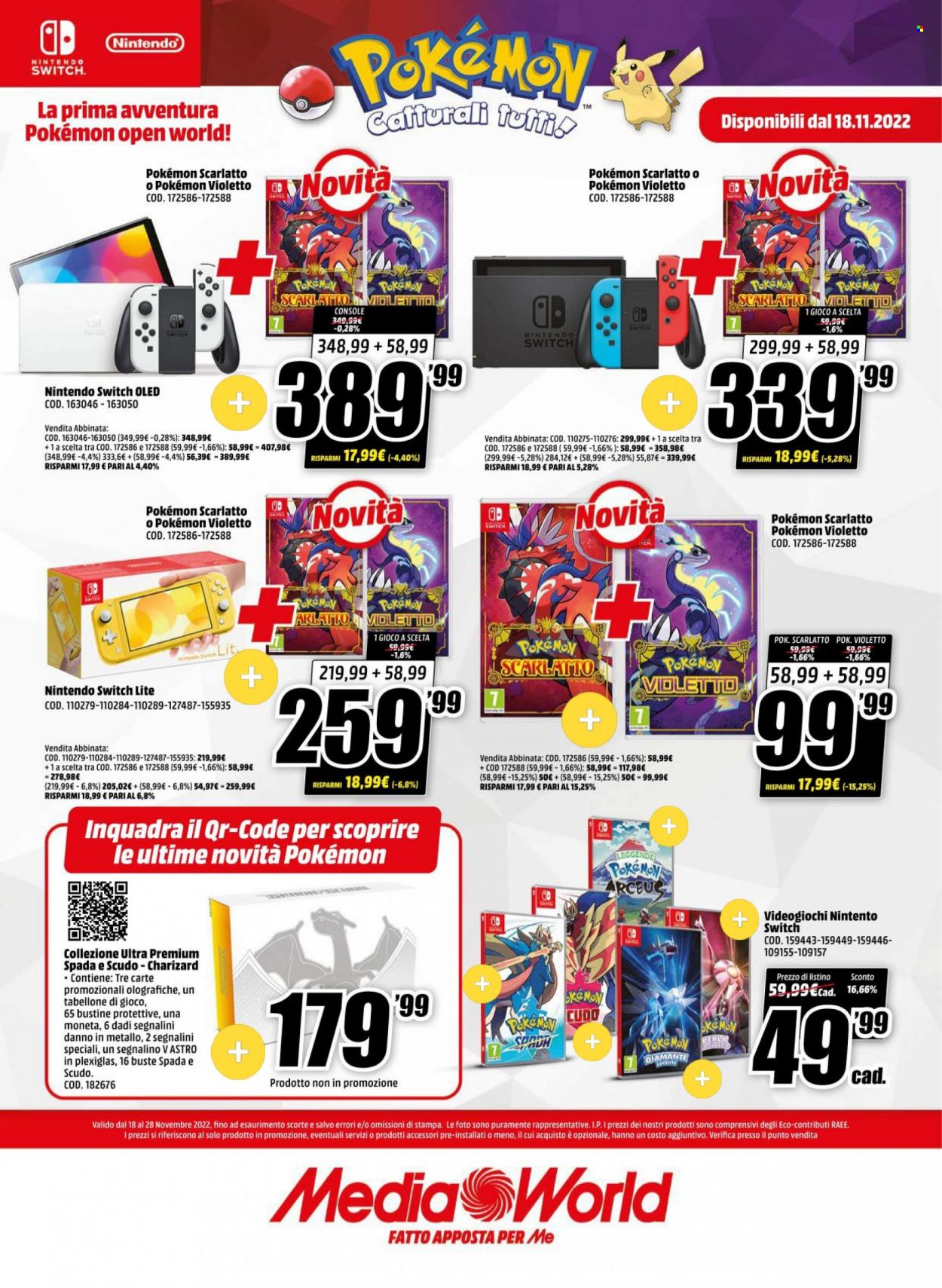 Volantino MediaWorld - 18/11/2022 - 28/11/2022. Pagina 12