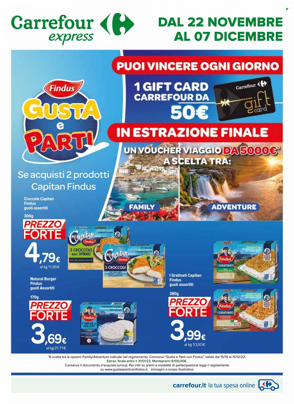 Volantino Carrefour - 22/11/2022 - 7/12/2022. Pagina 1